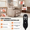 thumbnail image 3 of Furmax 360° Swivel Rocking Chair Power Massage Recliner With nursing Needs Oversized Furniture For Living Room,Beige, 3 of 7