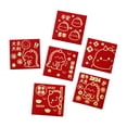 thumbnail image 3 of Paquete de 6 sobres rojos para el Año Lunar Chino (sobres rojos pequeños cuadrados 2024) Estilo E, 3 of 9
