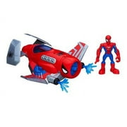 Playskool Heroes Marvel Super Hero Adventures - Spider strike plane with spider-man figure