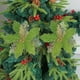 thumbnail image 4 of Decoración navideña con lentejuelas y flores | Arreglo floral de nailon artesanal con encaje, cascabeles y bordes dorados | Elegante adorno para árbol de Navidad para decoración navideña, 4 of 6