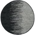 thumbnail image 2 of SAFAVIEH Vintage Leather Jarred Diamond Striped Area Rug, Light Grey/Black, 4' x 4' Round, 2 of 5