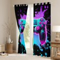 thumbnail image 3 of Castle Fairy Abstract Gamepads Curtains Pack of 2 (42x84 Each) for Teens Adults,Video Game Curtains Blackout,Graffiti Splash Bedroom Curtains,Microfiber Bedroom Decor, 3 of 6