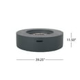 thumbnail image 3 of Noble House Aidan 50.000 BTU Round Stone Fire Pit with Tank Holder in Dark Gray, 3 of 5