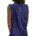 thumbnail image 2 of Asyoly Women's Lace V-Neck Blouse Casual Sleeveless Shirt Elegant Tanks Tops, 2 of 5