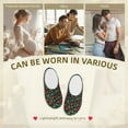 thumbnail image 7 of Goofa Strawberry Print Womens Mens Cotton Lightweight House Slippers , Washable Home Slippers,Indoor Comfy Bedroom Cozy Slippers-35/36, 7 of 7