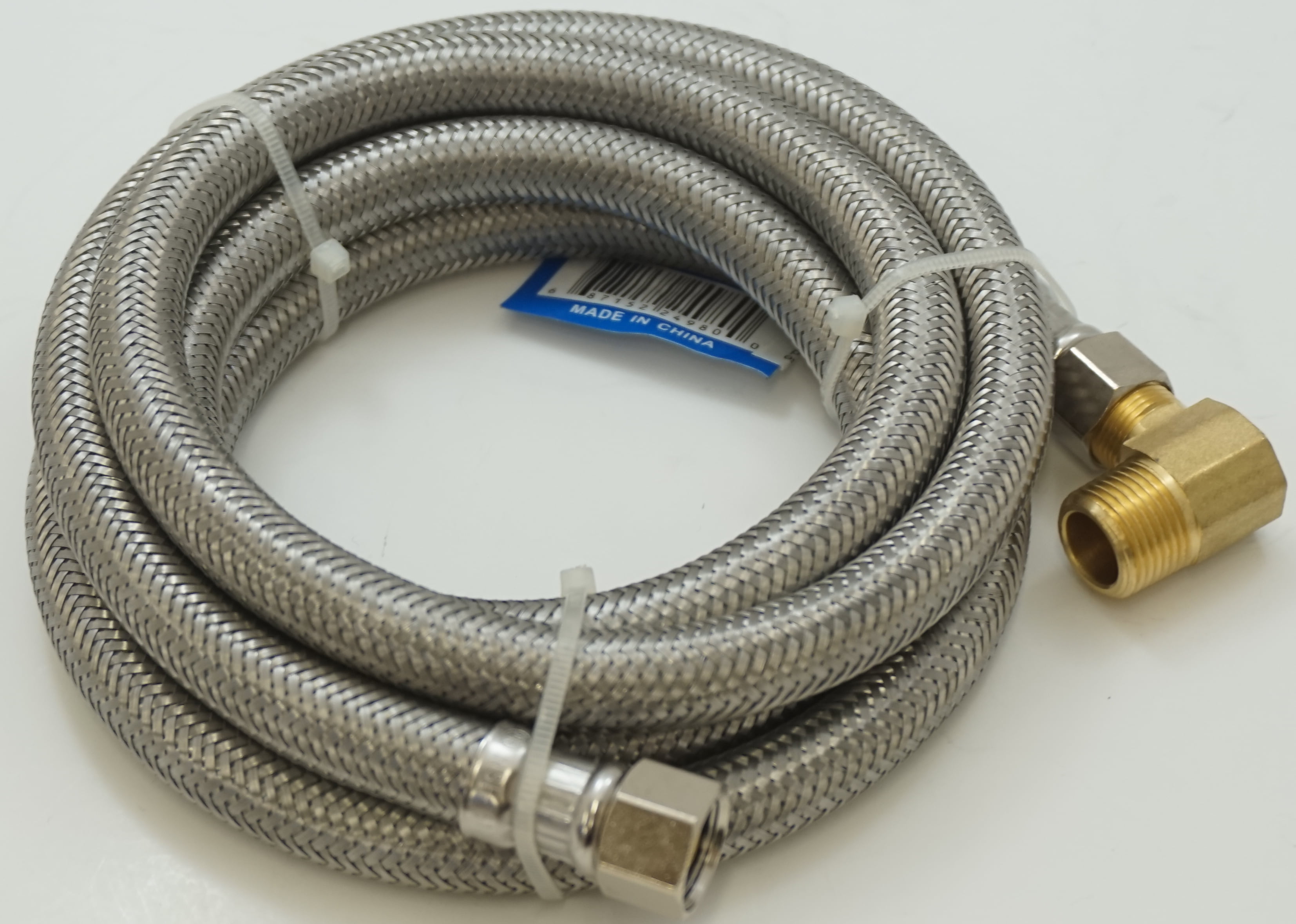 Supco 6 Foot Stainless Steel Dishwasher Line Install Kit, DW6SSKIT