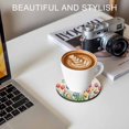 thumbnail image 6 of Watercolor Tulips Coasters Set of 6, Absorbent Coasters for Drinks, Spring Flowers Butterflies Leaves Beige Coaster for Desk Coffee Table Protection, Home Decor House Warming Gifts 4", 6 of 8