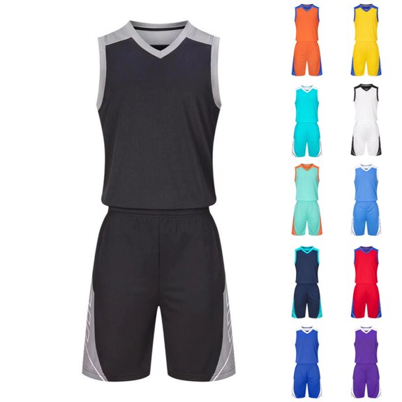 Ugoldhm Boys' Activewear Sets Sleeveless V Neck Sports Casual Summer Tank Top Elastic Waist Shorts Size 4-14