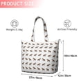 thumbnail image 4 of White Hyena Pattern Travel Tote Bags for Women Carry On,Large Weekender Bags for Women Travel,Multi Functional Duffle Bag for Work,Shopping,Sports, 4 of 5