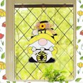 thumbnail image 3 of Esaierr Bees Holiday Wood Artifact Pendant Pastoral Gnome Style Printed Door Hanging Wall Hanging Beehive Ornaments, 3 of 5