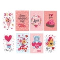 thumbnail image 1 of 8 Piezas Tarjetas del Día de San Valentín Corazones para Favores de Fiesta, Tarjetas de San Valentín para Miembros de la Familia de la , Estilo b, 1 of 8