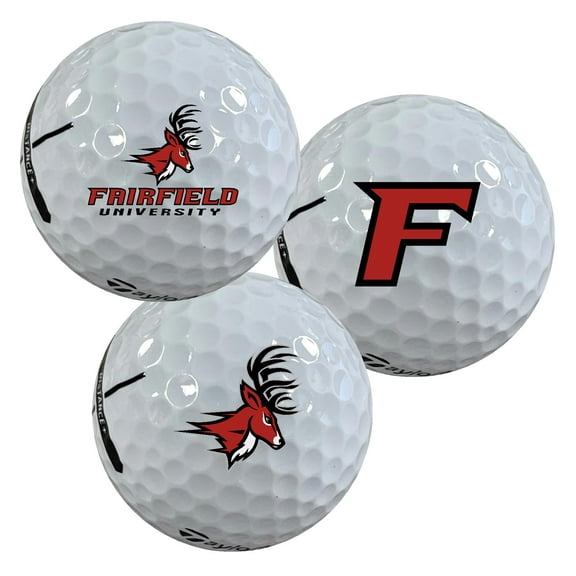 Fairfield University Stags Logo Edition Officially Licensed NCAA Taylormade Distance  Golf Balls 12-Pack (Dozen)