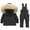 Black, variant on ZACPNCV Toddler Boys Snowsuit Girls Snow Pant And Jacket bib Winter Kids Clothes Coat Black