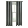 thumbnail image 2 of Habitat Margaret Light Filtering Window Treatment Grommet Curtain Panel for Bedroom 52" x 108" Charcoal, 2 of 5