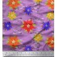 thumbnail image 1 of Soimoi Poly Georgette Fabric Paper Flower Art & Craft Print Fabric by Yard 42 Inch Wide, 1 of 1