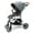 grey melange, variant on Icon Baby Stroller - Compact Stroller for Travel with Adjustable Footrest, Ventilated Canopy and Reversible Seat - by Primo Passi (Grey Melange)