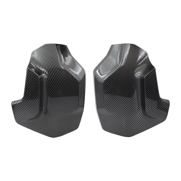 2x Paneles laterales de carenado para motocicleta, paneles laterales compatibles con motocicletas negras Raya negra