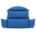 thumbnail image 2 of LeisureMod 2-Person Egg-Swing Chair Cushion in Oxford Fabric with Cotton Filling Quick-Drying Removable Cover for Modern Home, Patio, Garden in Blue, 2 of 5