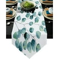 thumbnail image 2 of Green Leaves Branches Table Runner Modern Table Flag Home Party Country Wedding Decoration Tablecloth Table Runners, 2 of 5