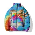 thumbnail image 4 of Abrigo de invierno retro para hombre, ropa de dibujos animados para hombre, novedad de 2024, abrigos de plumón de conejo, chaquetas de otoño asequibles y duraderas con relleno para hombre, 4 of 4