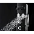 thumbnail image 5 of ANZZI Llano Series 56 in. Wall Mounted Full Body Shower Panel in Black, 5 of 7