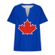 thumbnail image 4 of Plus Size Mujeres Blusas Sexy Cuello en V Encaje Casual Suelto Manga Corta Top, Blusas de Manga Corta para las Mujeres, 4 of 4