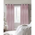 thumbnail image 3 of Pink Blackout Curtains, Light Blocking Print Window Curtains, Modern Abstract Art Ombre Striped Thermal Insulated Window Drapes for Living Room Kitchen Cafe 2 Panels, 55"W x 39"L, 3 of 9