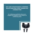 thumbnail image 4 of Riwesomey Conector de compresor de aire acondicionado SD7, placa de presión de CA de acero inoxidable, conjunto de adaptador de condensador de vehículo, Vehículos, repuestos y accesorios Mis Riwesomey VI017532-00B, 4 of 6