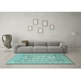thumbnail image 3 of Ahgly Company Indoor Rectangle Persian Light Blue Traditional Area Rugs, 4' x 6', 3 of 4
