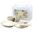 thumbnail image 1 of GOOHOCHY 1 Set / 24pcs Camping Vajilla Placa de plástico Portátil Al aire libre Picnic Camping Bowl, 1 of 8
