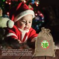 thumbnail image 4 of Matsuzay Bolsas con cordón de Navidad Sacos para envolver regalos Calendarios Hogar Arpillera Vacaciones Hogar Favor Arte Decoración Adornos familiares Kits de decoración para fiestas Matsuzay HA009955-00, 4 of 6