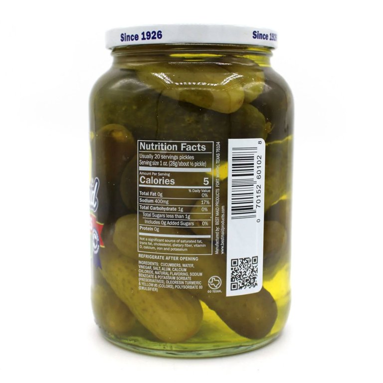 Best Maid Sour Pickles 32 fl. oz. Jar