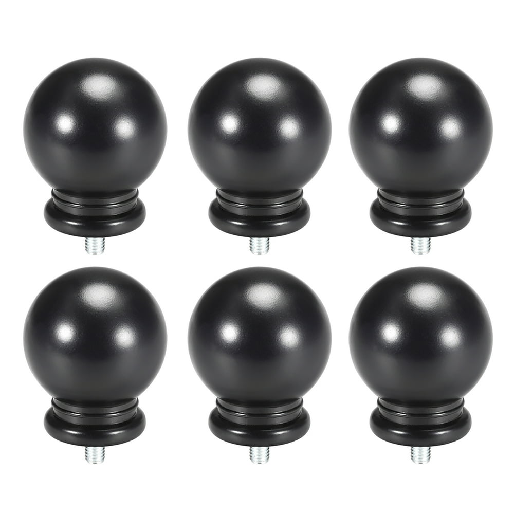 Curtain Rod Finials Plastic End,Fit For 15.8mm Diameter (Max.) Rod