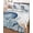 white, variant on Quilts Queen Size Bedding Set, Navy Blue Shell Coastal Reversible Summer Quilt 3 Pieces, Starfish Coral Wooden Ocean Sea Lightweight Bedspreads Coverlets with 2 Pillow Shams for All Seasons
