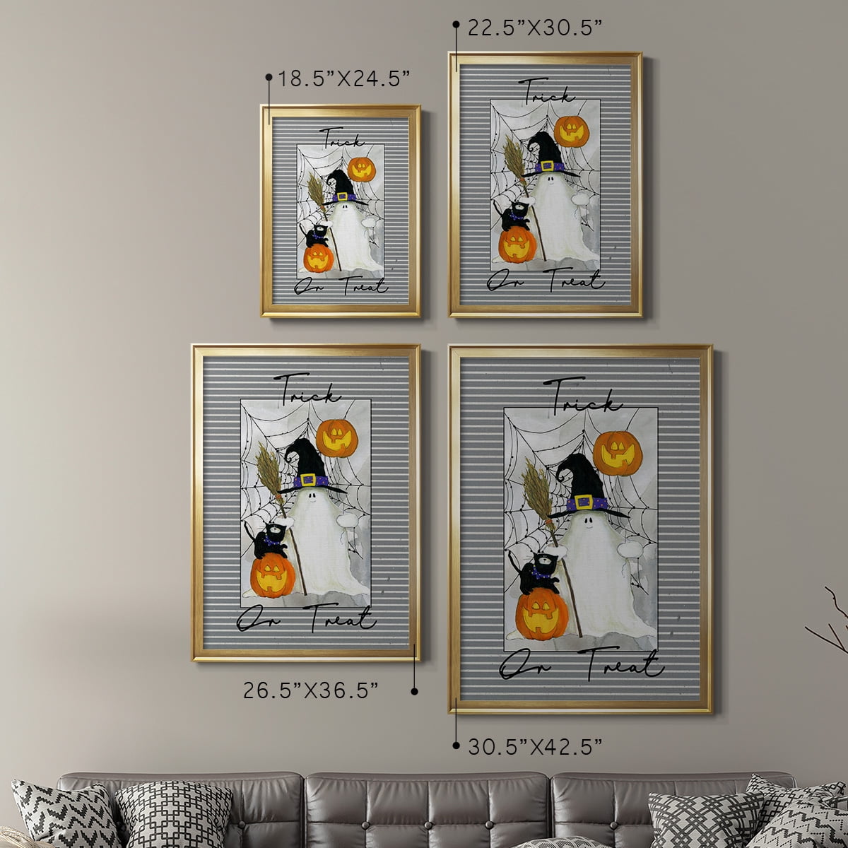 Trick or Treat Ghost Premium Classic Framed Print - Ready to Hang