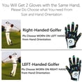 thumbnail image 4 of FINGER TEN Kids Golf Gloves Boys Girls Left Right Hand Breathable Value 2 Pack Gift Set for Junior Youth Toddler White Black Green, 4 of 6