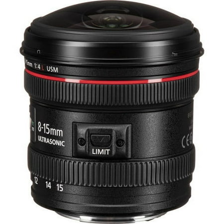 Canon - EF8-15mm F4L Fisheye USM Ultra-Wide Zoom Lens for EOS DSLR Cameras - Black