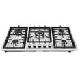 thumbnail image 2 of 5 Burner Gas Top Stove Gas Cooktop 34 Inch Stainless Steel Built-in Gas Cooktop Gas Cooker Natural Gas/LPG Silver Gas Hob,Easy to Clean and Ignite(5 Burner/33.85"*19.68"), 2 of 10