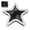 Ice Blue, variant on Car LED Interior Lights, Five-pointed Star Ambient Light for Windows, 5 Modes, Charging Through Type-c and Solar Energy, Car Decorations for Women Men