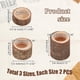 thumbnail image 2 of Juego de 6 portavelas de madera para velas de té en 3 tamaños. Portavelas votivas de madera para velas de té., 2 of 6