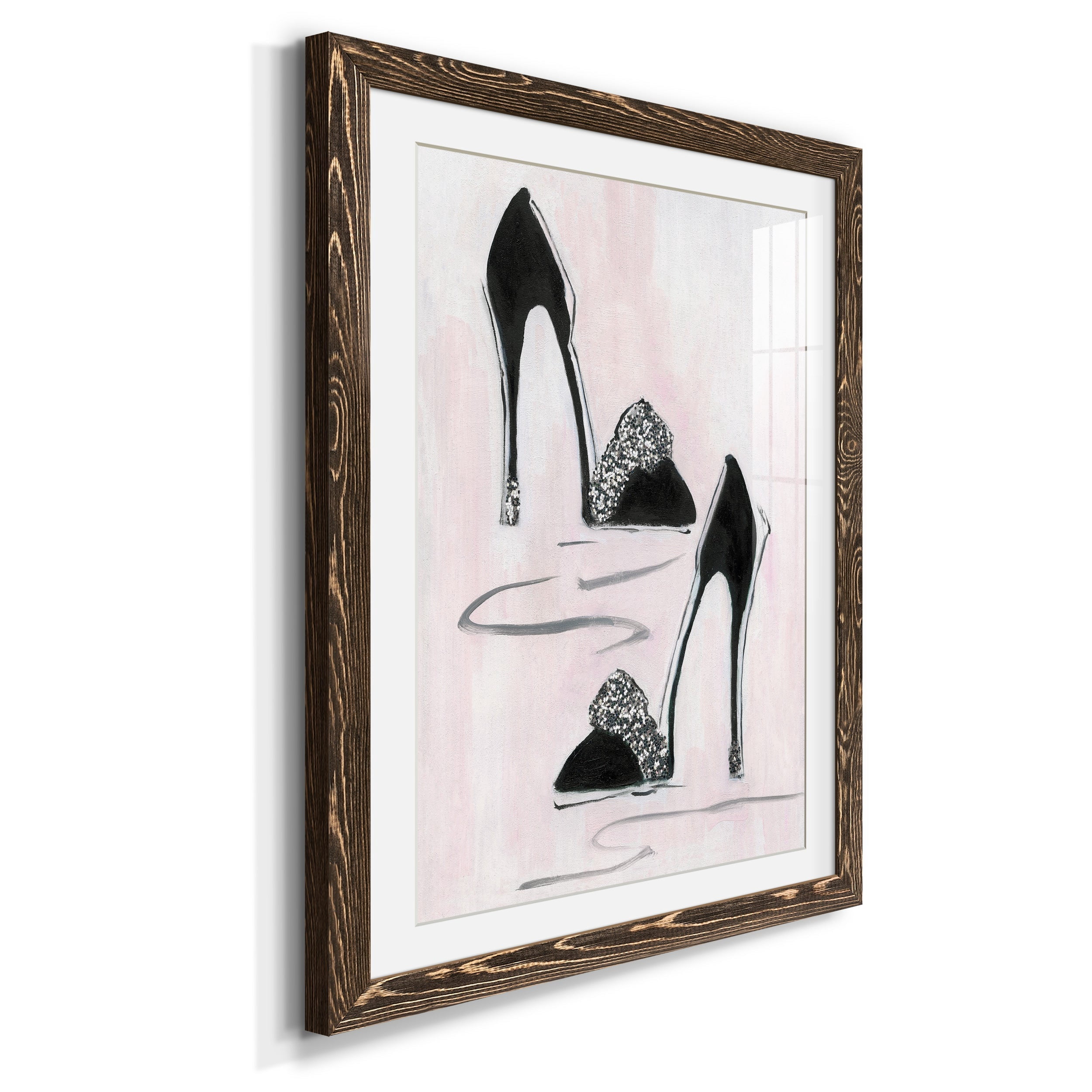 Shoes That Dazzle II - Premium Framed Print - Distressed Barnwood Frame - Ready to Hang