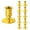 gold, variant on 10X Gold Pillar Candle Base Taper Candle Holder Candlestick Christmas Party Decor