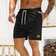 thumbnail image 2 of Mens Casual Shorts Lace-Up Elastic Waist Sweatpants Hybrid Quick Dry Shorts 7" Lightweight Golf Shorts Lounge Breathable Beach Shorts Beach Gym Workout Running Casual Pants with Pockets, 2 of 7