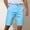 Sky Blue, variant on ZZwxWA Shorts Men Cargo Shorts for Men Summer Gift Loose Fit Shorts Elastic Casual Breathable Printed Clothing Oversize Drawstring Pants Workwear Fashion Trousers Plus Size Summer Male Short Pants