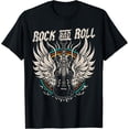 thumbnail image 1 of Rock and Roll - Camiseta de música rock vintage, 1 of 2