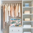 thumbnail image 4 of Yayeee Collapsible Cube Storage Bin with Lid Fabric Closet Decorative Basket with Handles, Vibrant Flowers, 4 of 7
