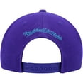thumbnail image 4 of Men's Mitchell & Ness Purple Charlotte Hornets Side Core 2.0 Snapback Hat, 4 of 5
