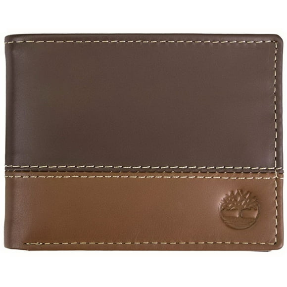 Timberland Mens Wallet Commuter Bifold Real Leather Billfold 2 ID 10 Card Slots