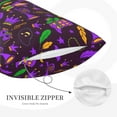 thumbnail image 5 of Daiia Mardi Gra2 Bedding Waterproof Pillow Protector Zippered Queen – Bed Bug Proof Pillow Encasement-16"x24", 5 of 9