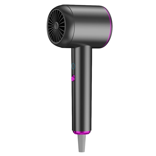 Ionic Hair Dryer With Concentrator And Styling Hood, 2000 W Portable Travel Hair Dryer For Curly Hair, Constant 55 ℃ Temperature Control, 4 Heat/Speed Settings